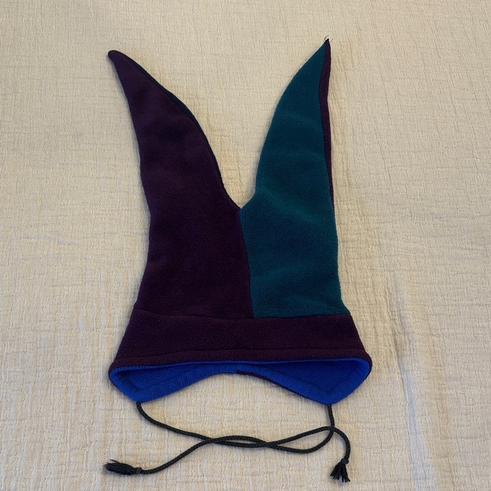 Vintage! 90s Whirlwind Colorful Fleece Jester Ski/Snowboard Hat